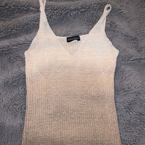 ombré sheer tank top